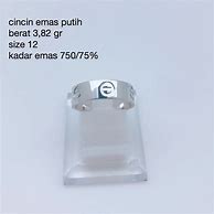 Cincin Emas Putih Pria 1 Gram